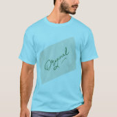 T-shirt basic bleu Horizon pour hommes Original 1 (Devant)