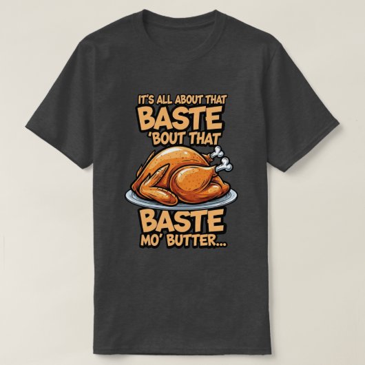 T-Shirt Basic Dark de Thanksgiving (Design devant)