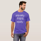 T-Shirt Basic Dark Égalité Sur Équité (Devant entier)