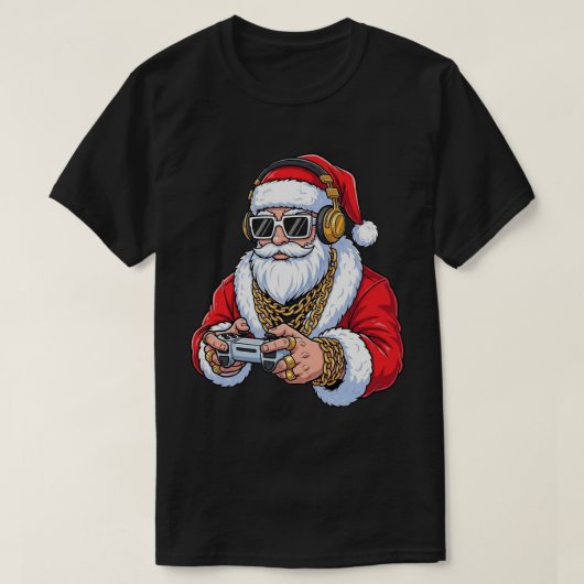 T-Shirt Basic Dark Noël (Design devant)