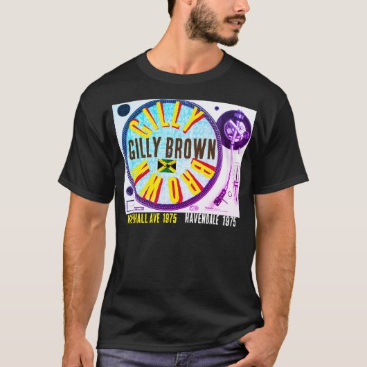 T-Shirt Basic Foncé GILLY BROWN TRIBUT (Devant)