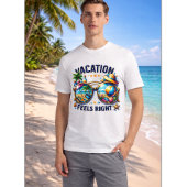 T-shirt basic pour hommes "Vacation Feels Right" É