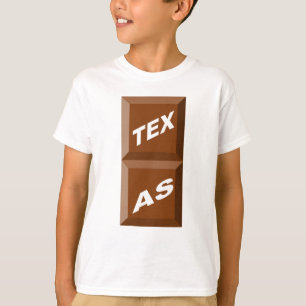 T-SHIRT BASIEK WITTE TEXAS CHOCOLAT