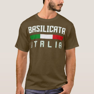 T-shirt Basilicata Italia Italie Typographie Design