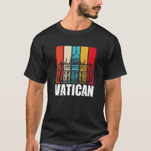 T-shirt Basilique Saint-Pierre Vatican Retro Italie à Ro