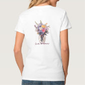 T-shirt basique à col en V pour femmes (Dos)