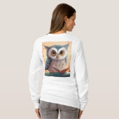 T-shirt basique à manches longues pour femmes (Dos entier)