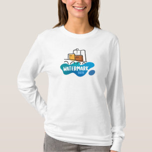 T-shirt basique à manches longues pour femmes avec
