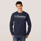 T-shirt basique à manches longues pour hommes (Devant entier)