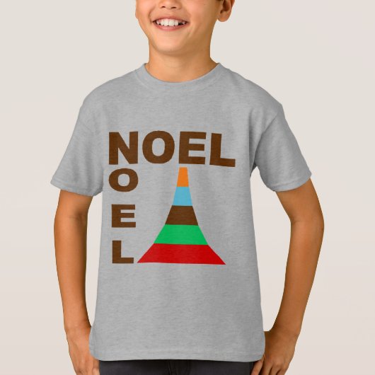 T-shirt basique acier Design NOEL GATEAUX (Devant)