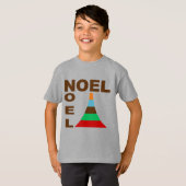 T-shirt basique acier Design NOEL GATEAUX (Devant entier)