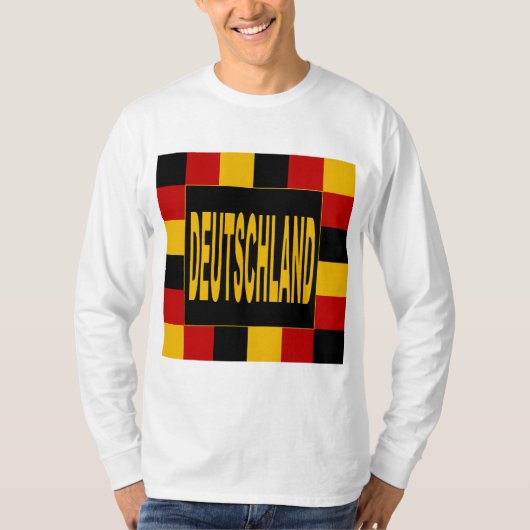 T-shirt basique blanc DEUTSCHLAND (Devant)