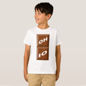 T-SHIRT BASIQUE BLANC OHIO CHOCOLAT (Devant entier)