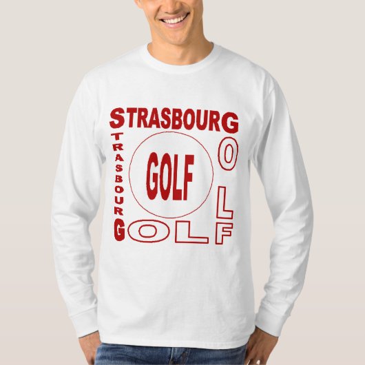 T-shirt basique blanc STRASBOURG GOLF (Devant)