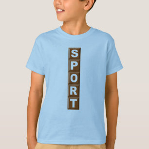 T-SHIRT BASIQUE BLEU CHOCOLAT SPORT