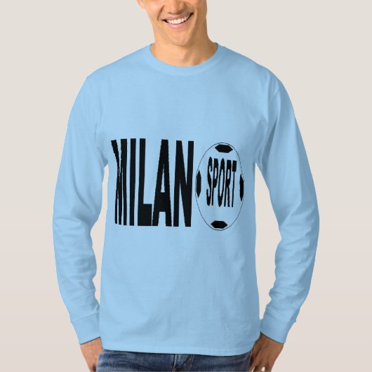 T-shirt basique bleu ciel MILANO  SPORT (Devant)