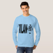 T-shirt basique bleu ciel MILANO  SPORT (Devant entier)