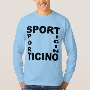 T-shirt basique bleu ciel SPORT  TICINO  SUISSE
