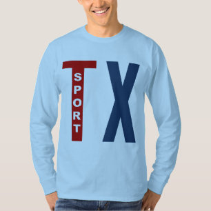 T-shirt basique bleu ciel TEXAS SPORT