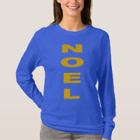 T-shirt basique bleu royal pour femmes NOEL