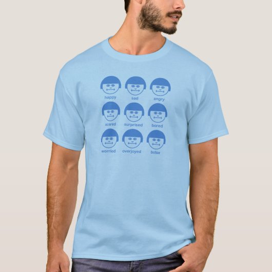 T-shirt basique Botox SkyBlue Print (Devant)