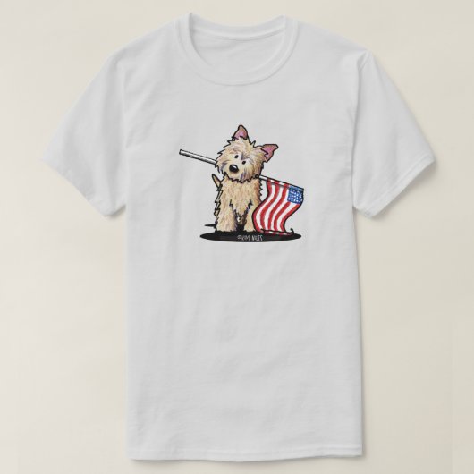 T-Shirt basique Cairn Terrier USA (Design devant)