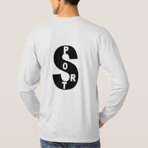 T-shirt basique cendre DOS homme TOP DESIGN SPORT