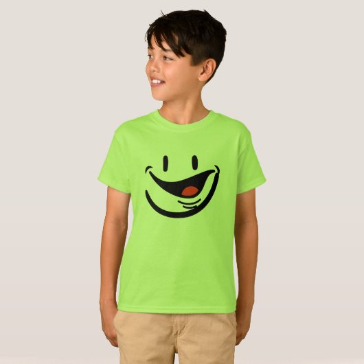 T-shirt basique de Smiley Face Kid (Devant entier)