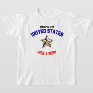 T-Shirt Basique Enfant Édition Fierté Nationale US
