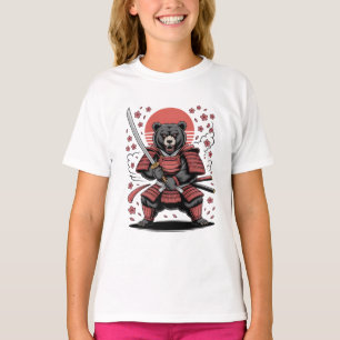T-Shirt Basique Enfant Samouraï Ours