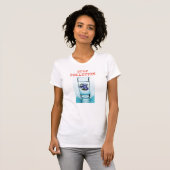 T-SHIRT -basique femme - STOP POLLUTION - (Devant entier)