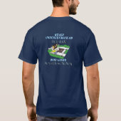 T-Shirt Basique Foncé Lancer de Fer à Cheval (Dos)