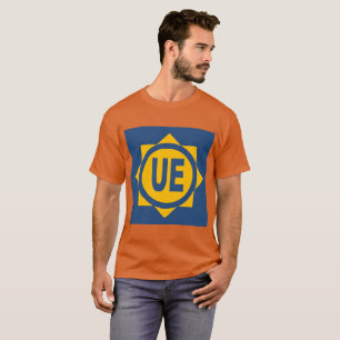 T-shirt basique foncé orange hommes Design UE