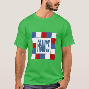 T-shirt basique foncé trèfle vert FRANCE