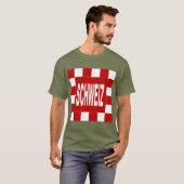T-shirt basique foncé vert kaki SCHWEIZ (Devant entier)