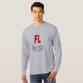T-shirt basique gris FLORIDA SOCCER (Devant entier)