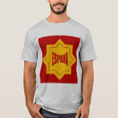T-shirt basique gris hommes Design ESPANA (Devant)