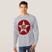 T-shirt basique gris MADRID (Devant entier)