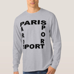 T-shirt basique gris PARIS SPORT