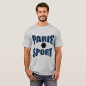T-shirt basique gris PARIS SPORT (Devant entier)