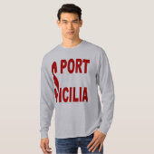 T-shirt basique gris SICILIA (Devant entier)