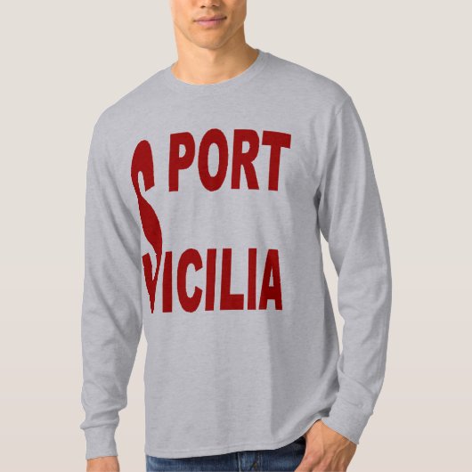 T-shirt basique gris SICILIA (Devant)