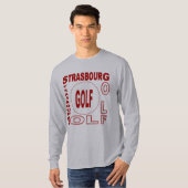 T-shirt basique gris STRASBOURG GOLF (Devant entier)