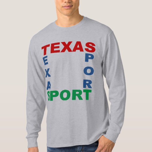 T-shirt basique gris TEXAS SPORT (Devant)