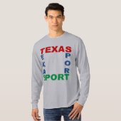 T-shirt basique gris TEXAS SPORT (Devant entier)