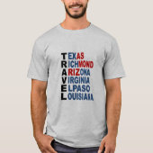 T-shirt basique gris TRAVEL (Devant)