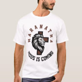 T-Shirt Basique Homme Maranatha Jésus arrive (Devant)