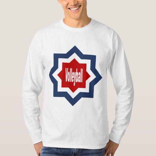 T-shirt basique manches longues DESIGN VOLLEYBALL (Devant)