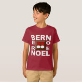 T-shirt basique marron Design BERN  NOEL (Devant entier)