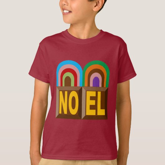 T-shirt basique marron Design GATEAUX  NOEL (Devant)